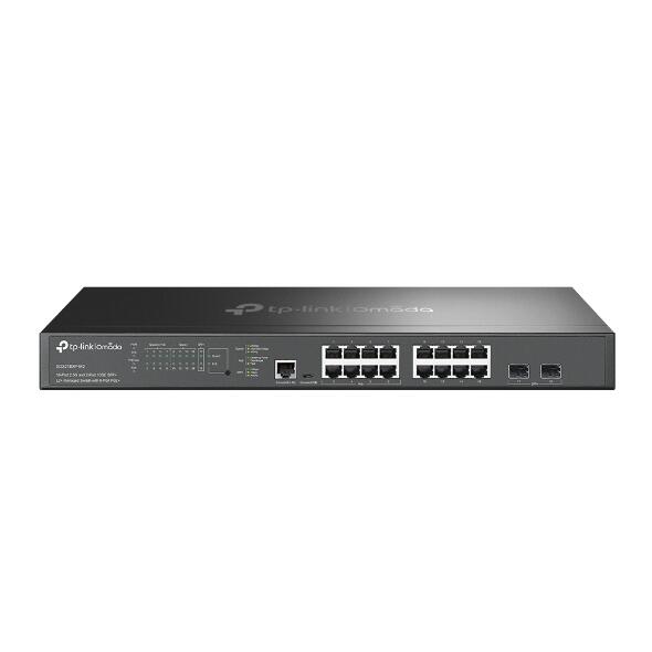 TP-Link Omada SG3218XP-M2 16-Port 2,5G und 2-Port 10GE SFP+ L2+ Managed Switch mit 8-Port PoE
