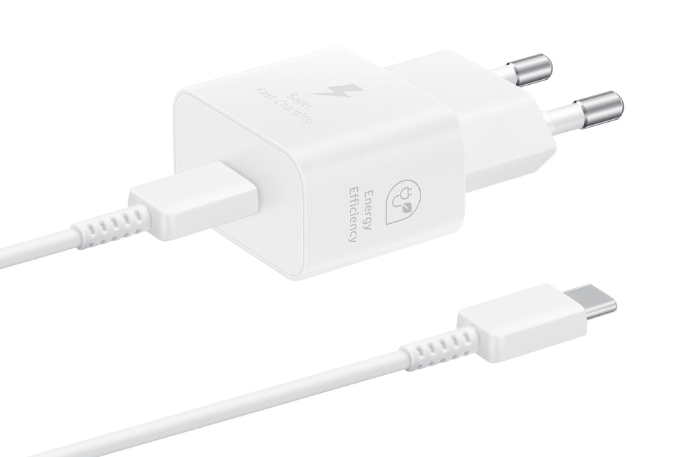 Samsung Galaxy Power Adapter USB Type C 25W 1m White