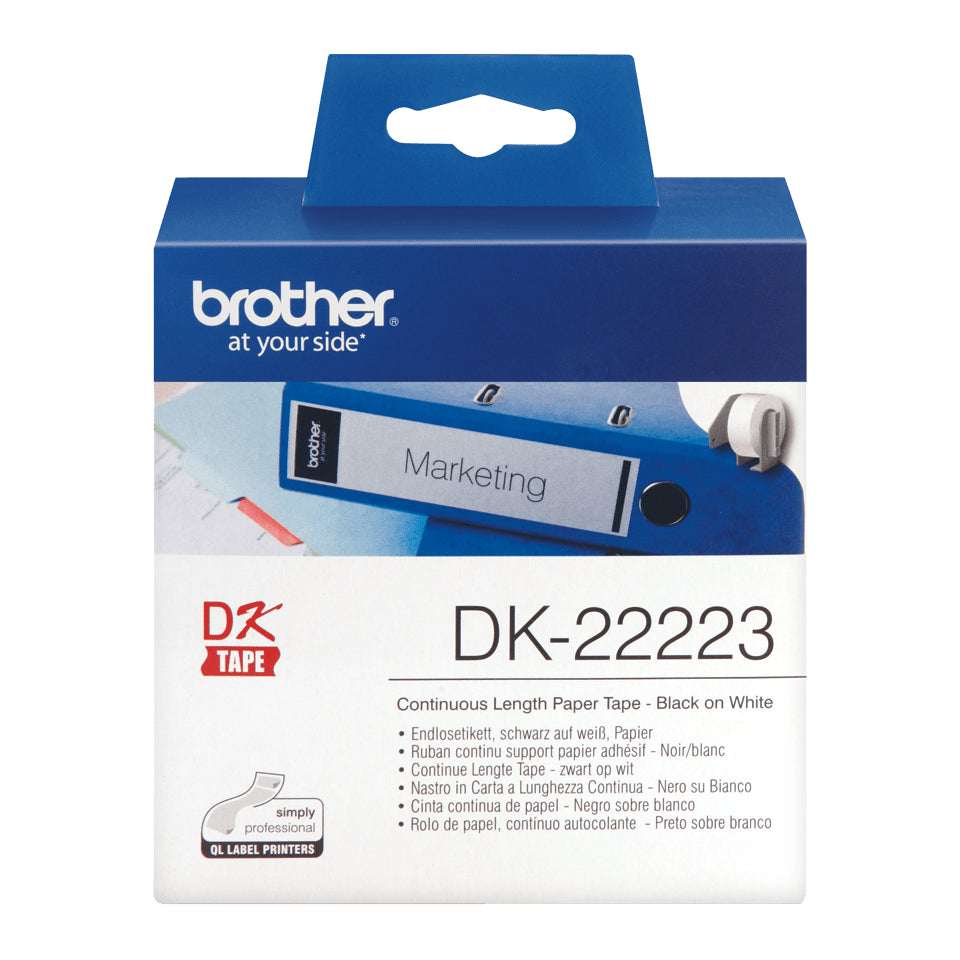 Endlosetiketten Brother 30,48m*50mm WeiЯ DK-22223