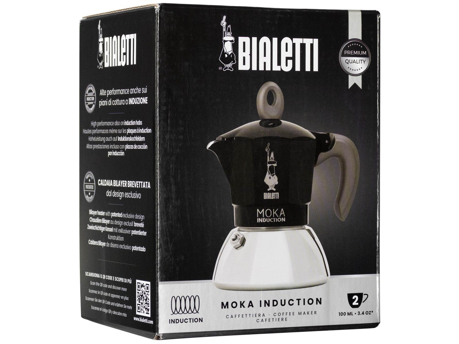 Bialetti Moka Induction 2.0 - 2 cups