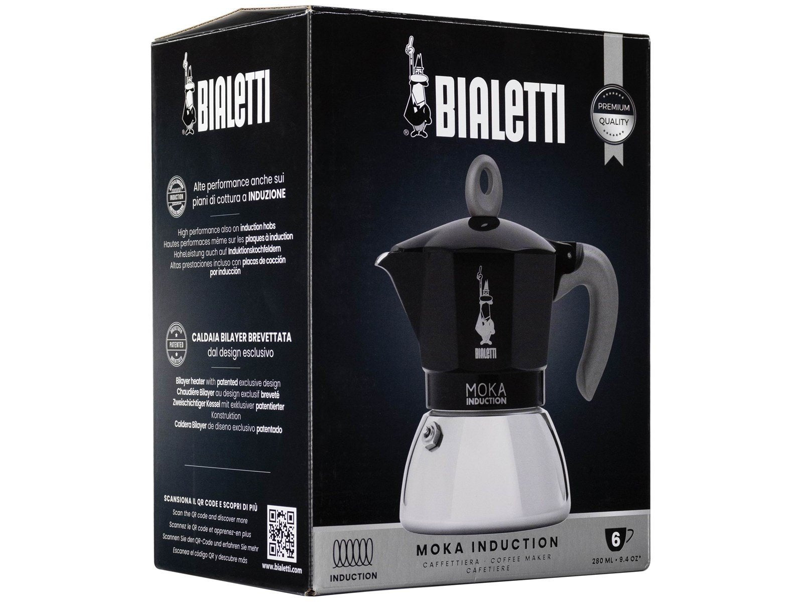 Bialetti Moka Induction 2.0 - 6 cups