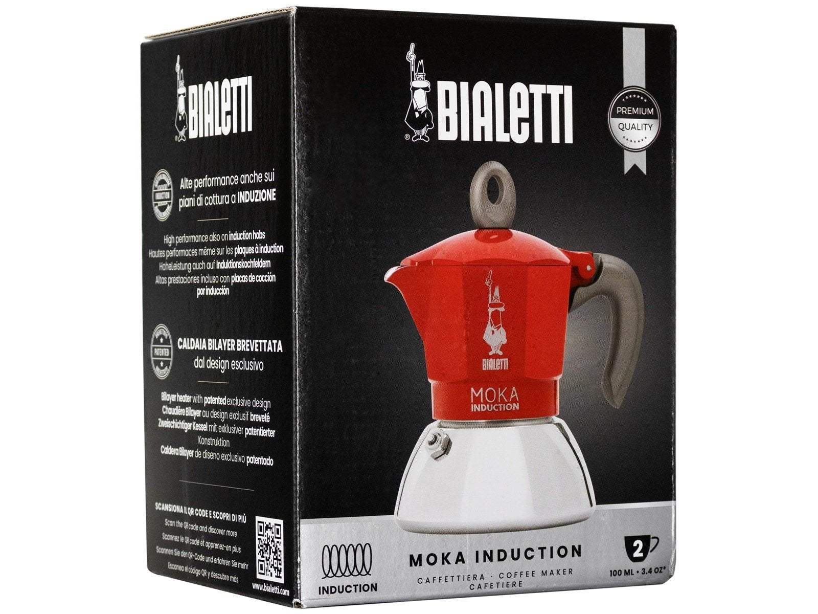 Bialetti Moka Induction 2.0 - 2 cups