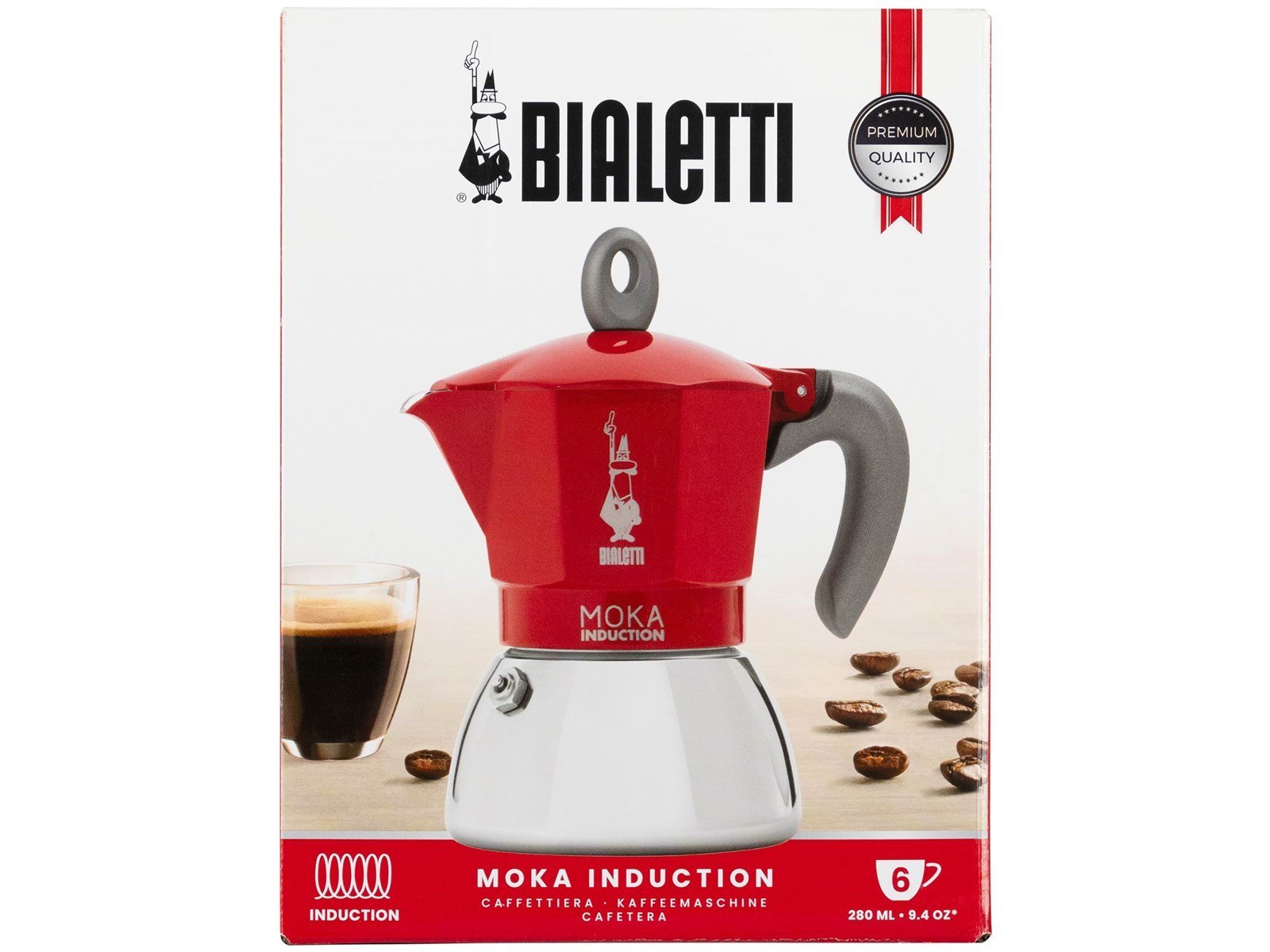 Bialetti Moka Induction 2.0 - 6 cups