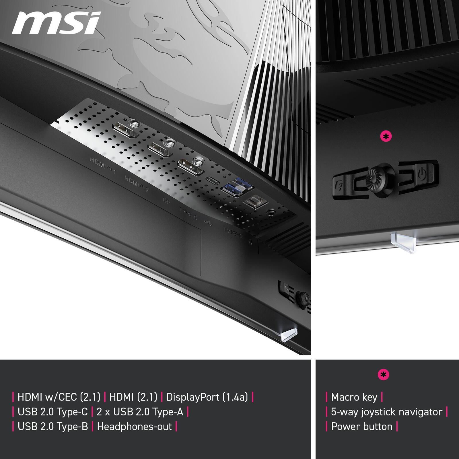 MSI MPG 321CURXDE Curved Gaming Monitor 80 cm (31,5')