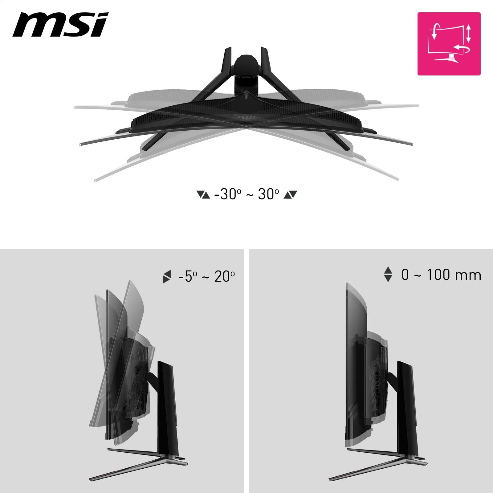 MSI MPG 321CURXDE Curved Gaming Monitor 80 cm (31,5')