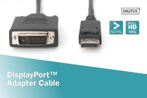 DIGITUS DisplayPort-Adapterkabel - DisplayPort / DVI-D 1m