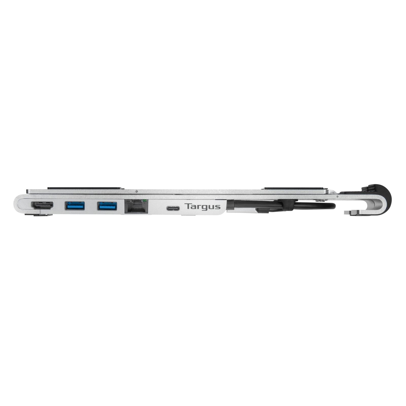 Targus Tragbarer Laptop-Ständer mit integriertem USB-C Dock, silber