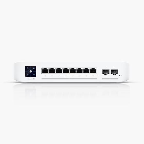 Ubiquiti UniFi Enterprise Switch L3 managed - 8x 10/100/1000/2.5G (PoE+) + 2x 1 Gigabit/10 Gigabit SFP+ (Uplink) Desktop