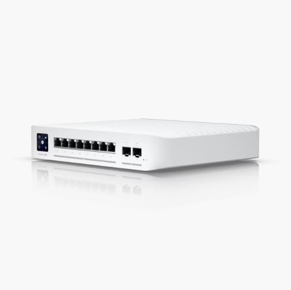 Ubiquiti UniFi Enterprise Switch L3 managed - 8x 10/100/1000/2.5G (PoE+) + 2x 1 Gigabit/10 Gigabit SFP+ (Uplink) Desktop