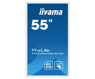 iiyama ProLite TF5539UHSC-W1AG Signage Touch Display 139 cm (55 Zoll) 4K-UHD, IPS-Panel, 500cd/m², 24/7, LAN