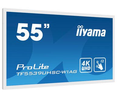 iiyama ProLite TF5539UHSC-W1AG Signage Touch Display 139 cm (55 Zoll) 4K-UHD, IPS-Panel, 500cd/m², 24/7, LAN
