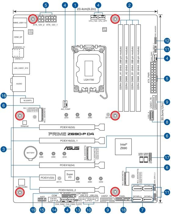 ASUS PRIME Z690-P D4-CSM ATX LGA1700-Sockel