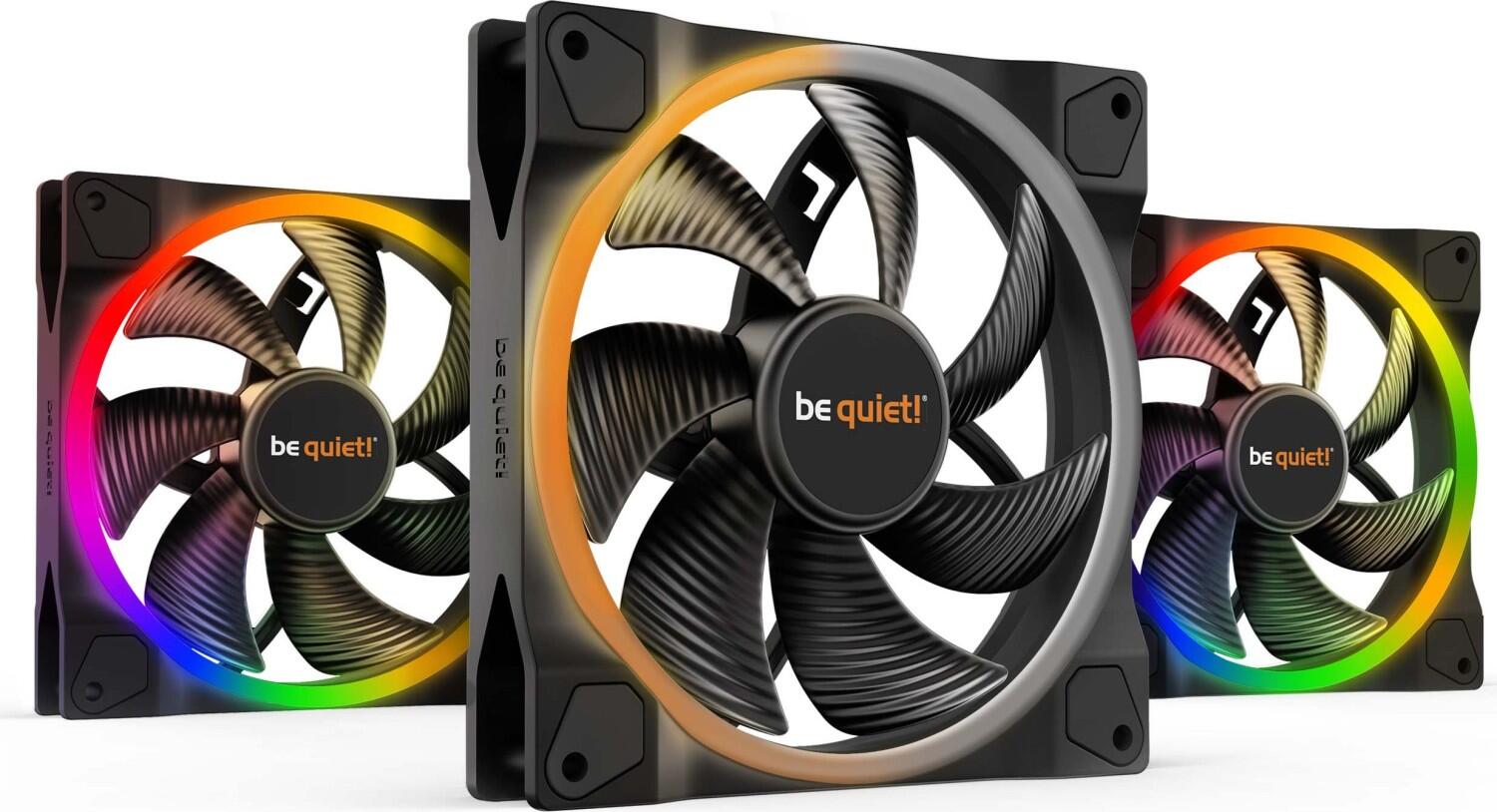 be quiet Lüfter Light Wings Triple Pack 140mm PWM schwarz