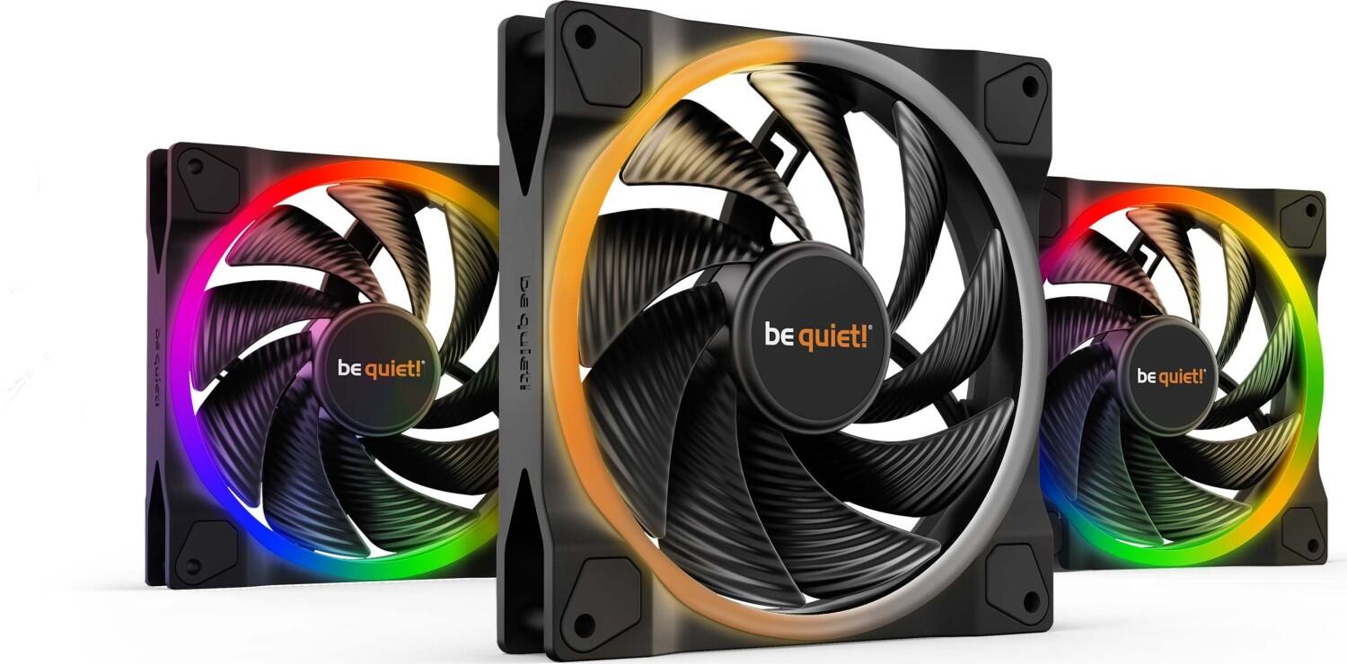 be quiet Lüfter Light Wings Triple Pack 140mm PWM High-Speed schwarz