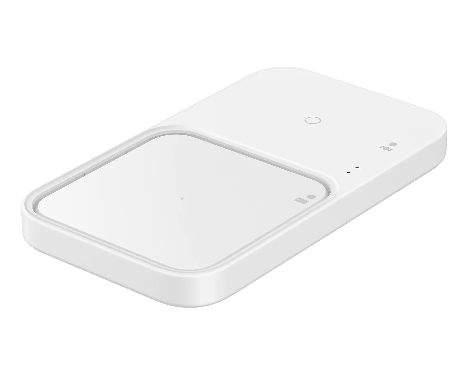 Samsung Wireless Charger Duo mit Schnellladeadapter EP-P5400T - Induktive Ladestation (White)