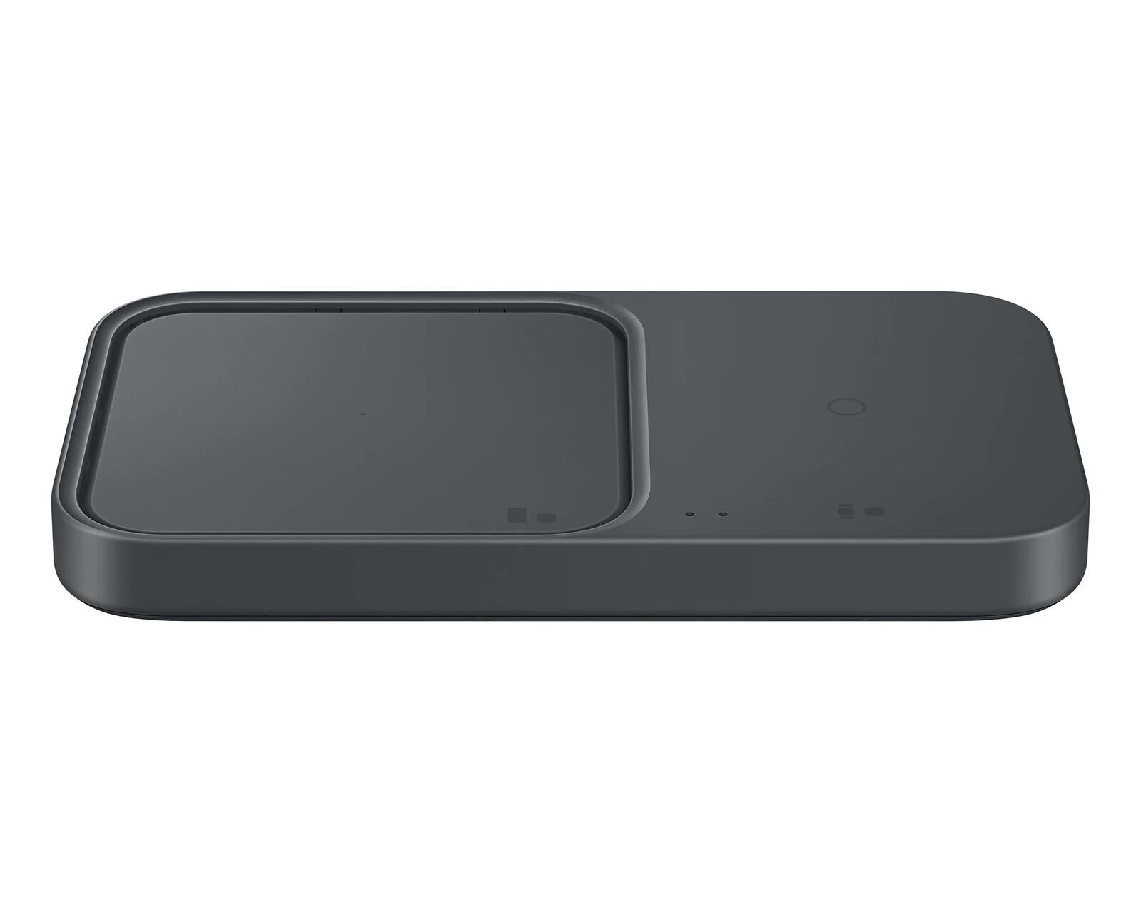 Samsung Wireless Charger Duo mit Schnellladeadapter EP-P5400T - Induktive Ladestation (Dark Gray)