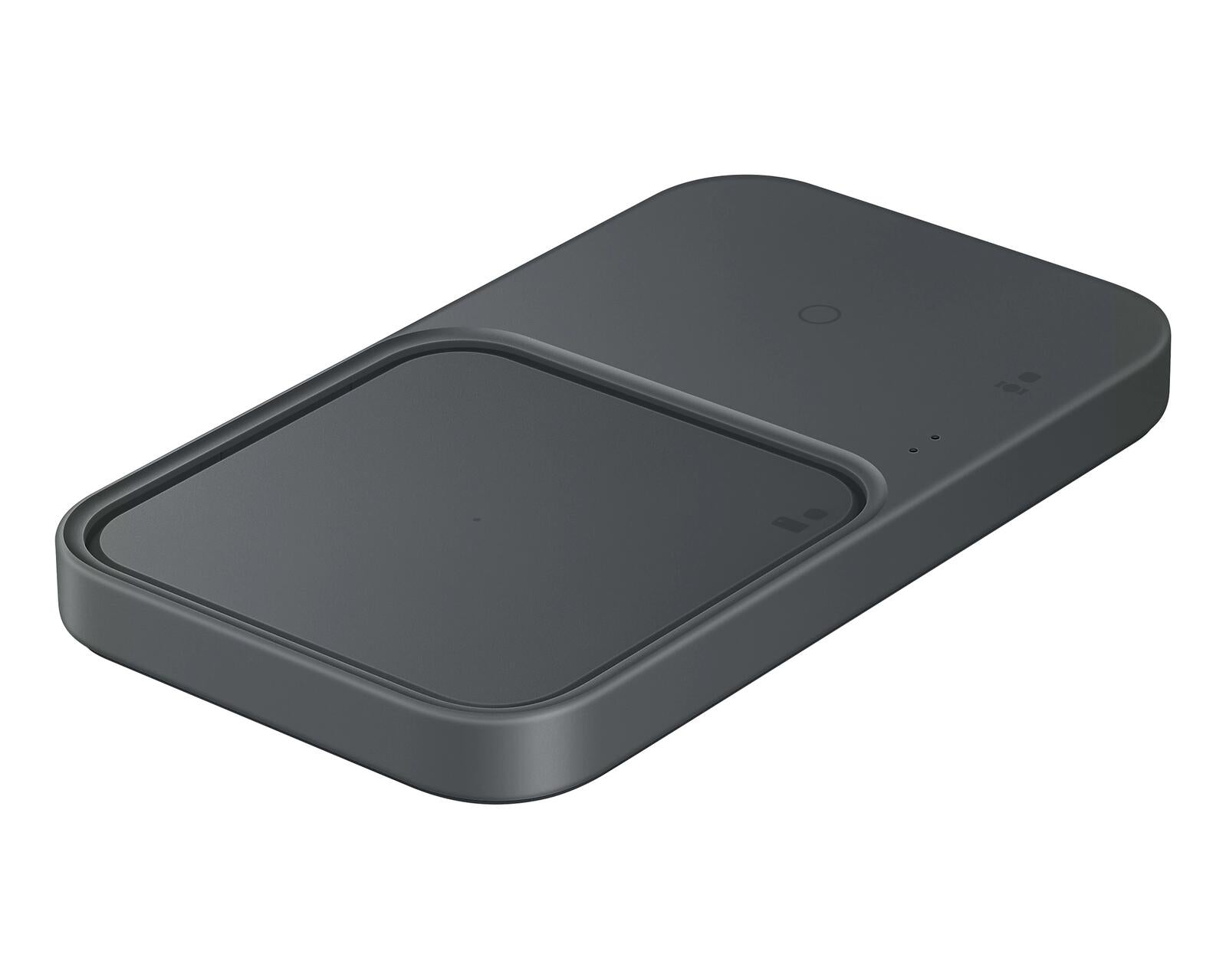 Samsung Wireless Charger Duo mit Schnellladeadapter EP-P5400T - Induktive Ladestation (Dark Gray)