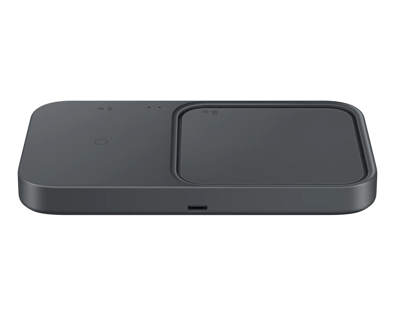 Samsung Wireless Charger Duo mit Schnellladeadapter EP-P5400T - Induktive Ladestation (Dark Gray)