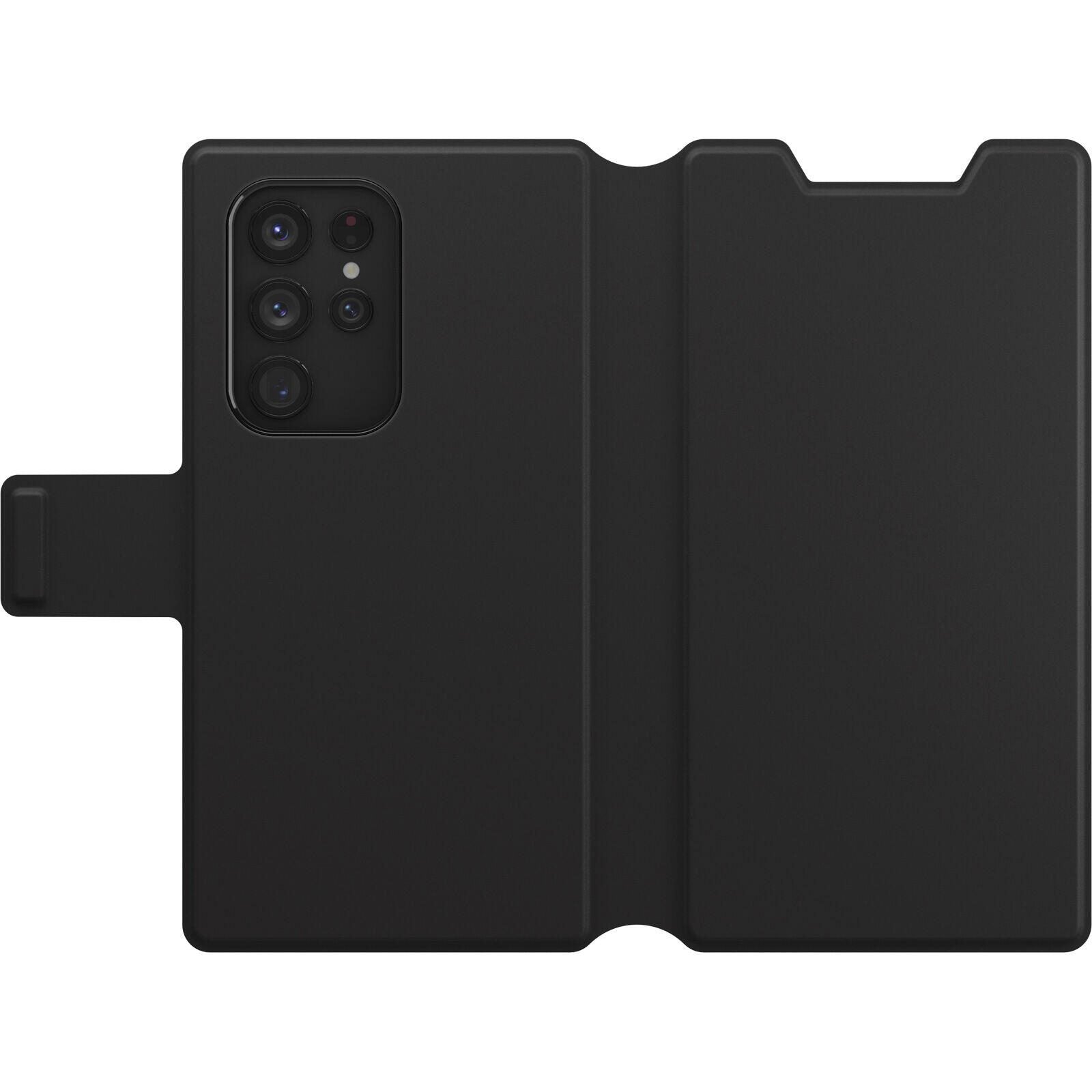 OtterBox Strada Via Series Schutzhülle für Samsung Galaxy S22 Ultra (Schwarz)