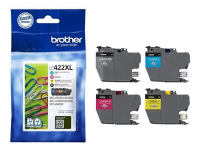 Brother Original LC-422XL Druckerpatronen - 4er Multipack (LC422XLVAL)