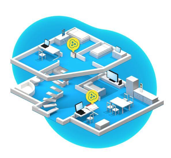 AVM FRITZ Repeater 1200 AX WiFi Range-Extender GigE WiFi6 2.4 GHz, 5 GHz