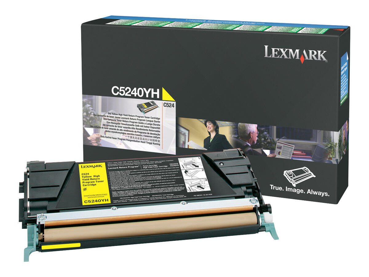 Lexmark Original Toner gelb 5.000 Seiten (C5240YH) für C524/dn/dtn/n, C532dn/n, C534dn/dtn/n