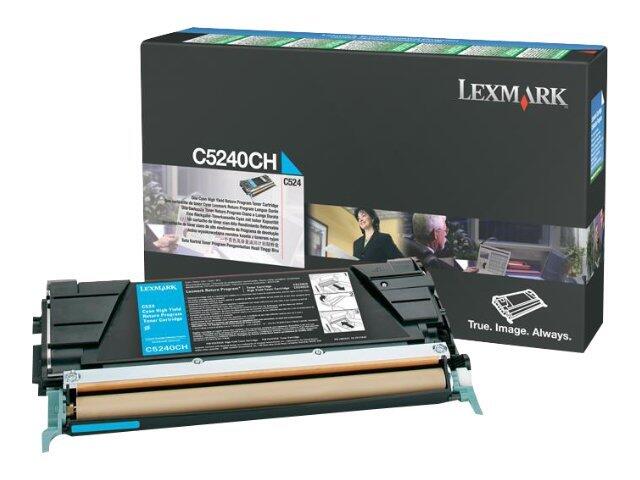 Lexmark Original Toner cyan 5.000 Seiten (C5240CH) für C524/dn/dtn/n, C532dn/n, C534dn/dtn/n