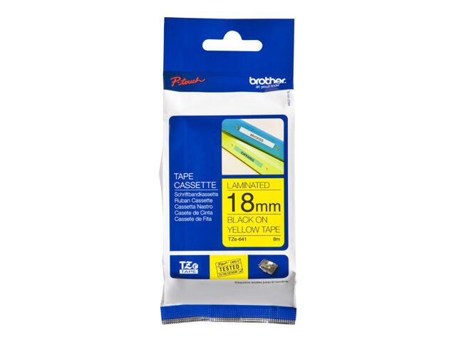 Brother Original P-Touch Farbband schwarz auf gelb (TZE-641)