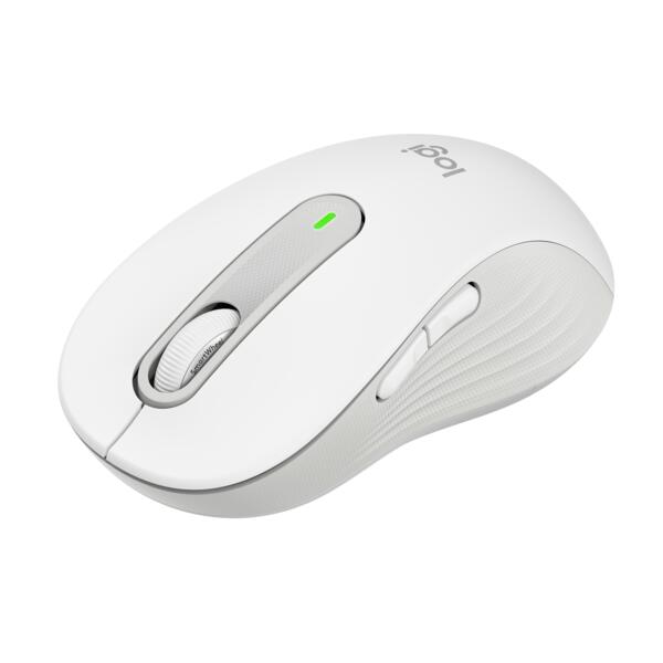 Logitech Signature M650L Large Off-White Wireless Maus für die rechte Hand
