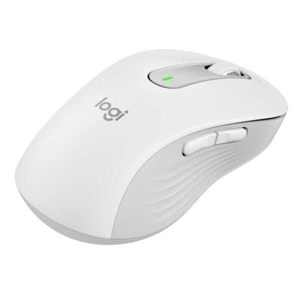Logitech Signature M650L Large Off-White Wireless Maus für die linke Hand