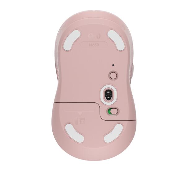Logitech Signature M650 Medium Rose Wireless Maus für die rechte Hand