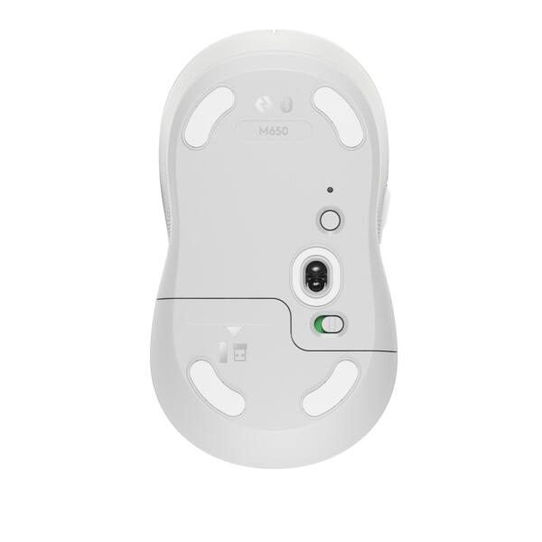 Logitech Signature M650 Medium Off-White Wireless Maus für die rechte Hand