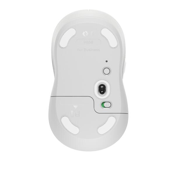 Logitech Signature M650 Medium Off-White Wireless Maus für die rechte Hand (for Business)