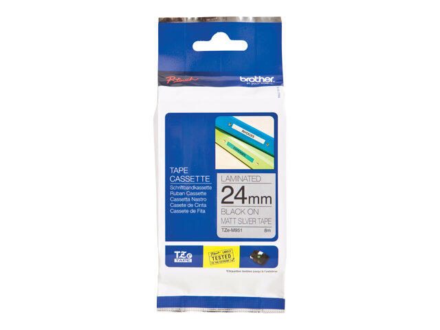 Brother Original P-Touch Farbband schwarz auf silber (TZE-M951)