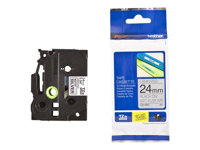 Brother Original P-Touch Farbband schwarz auf silber (TZE-M951)