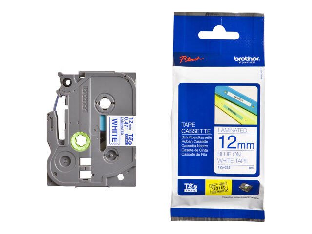 Brother Original P-Touch Farbband blau auf weiß (TZE-233)