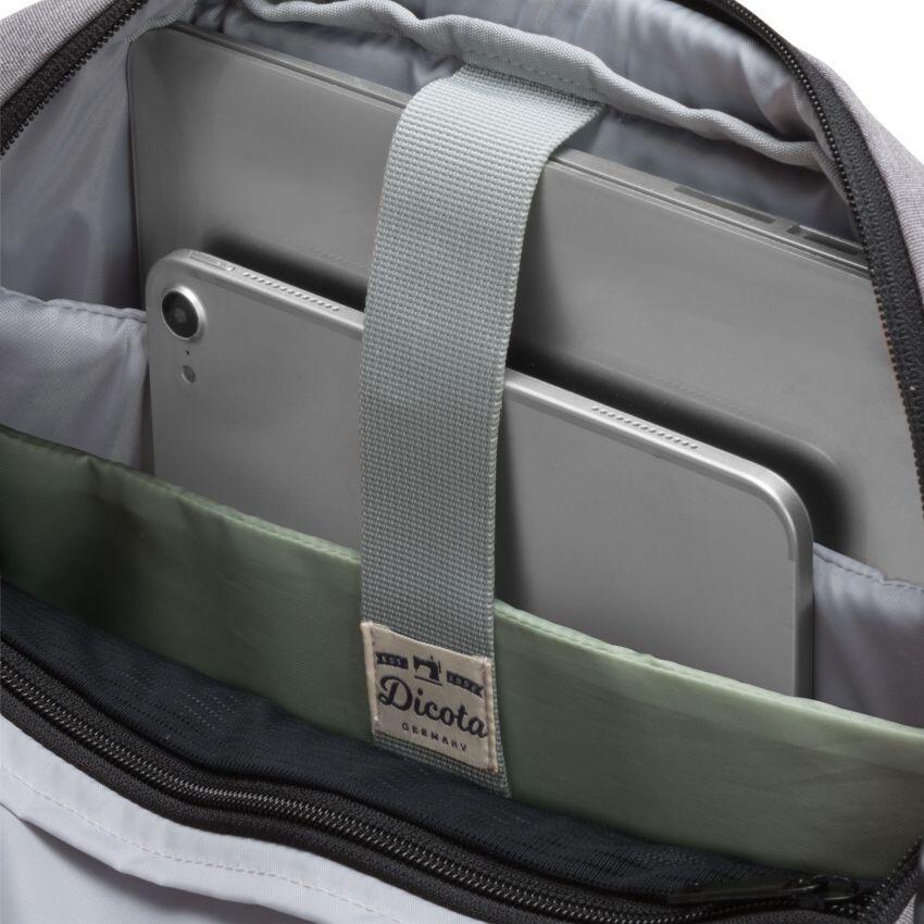 DICOTA Eco Motion 13'-15,6' Notebook-Rucksack/Tragetasche - Hellgrau