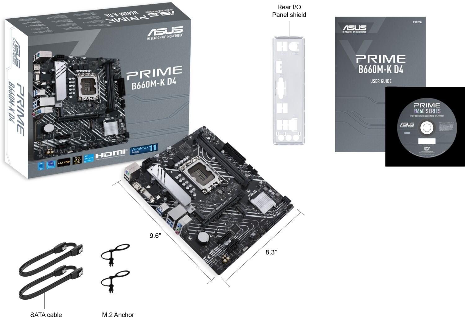 ASUS Prime B660M-K D4 Gaming Mainboard Sockel Intel LGA 1700