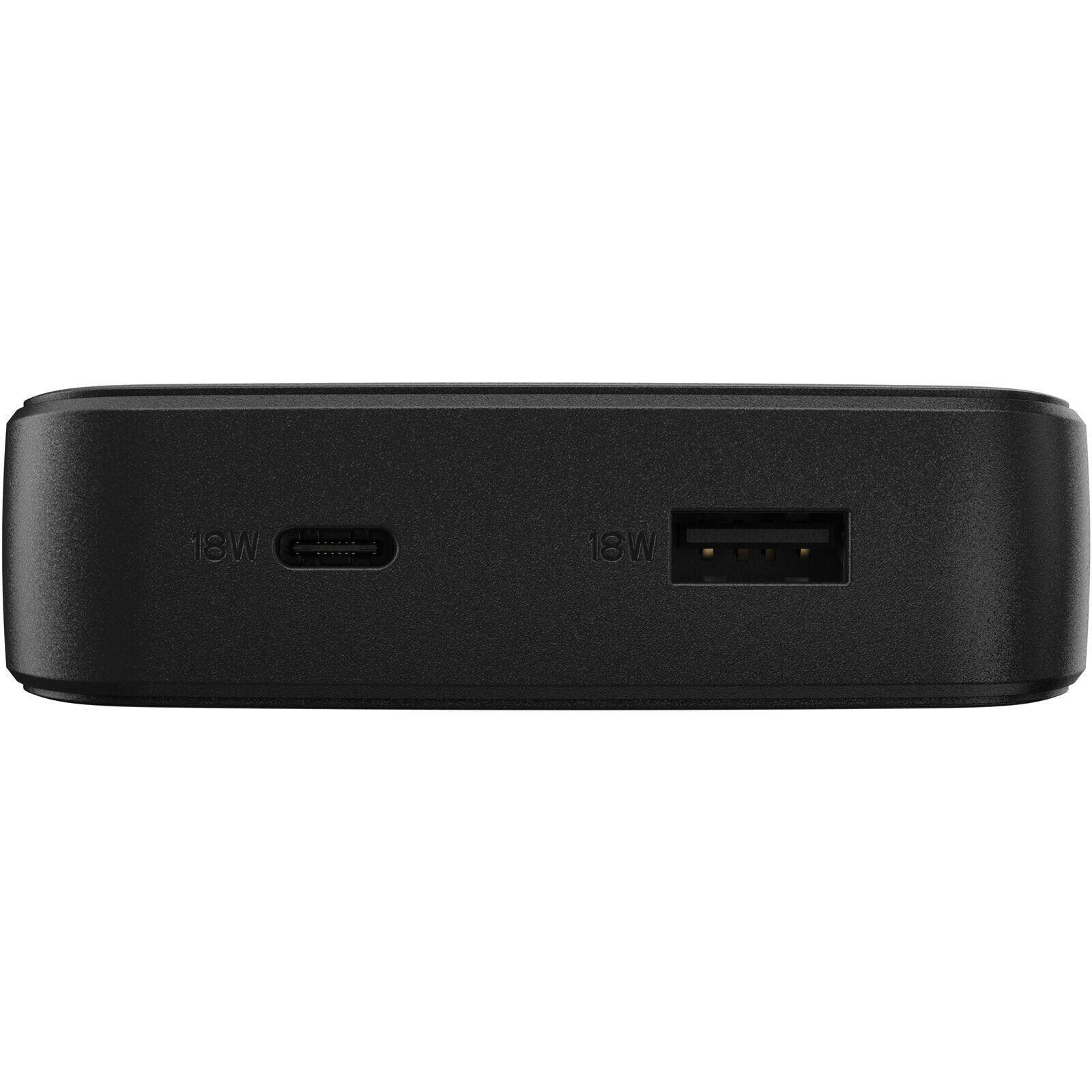 OtterBox 10.000 mAh Powerbank mit USB-C und USB-A (Schwarz)