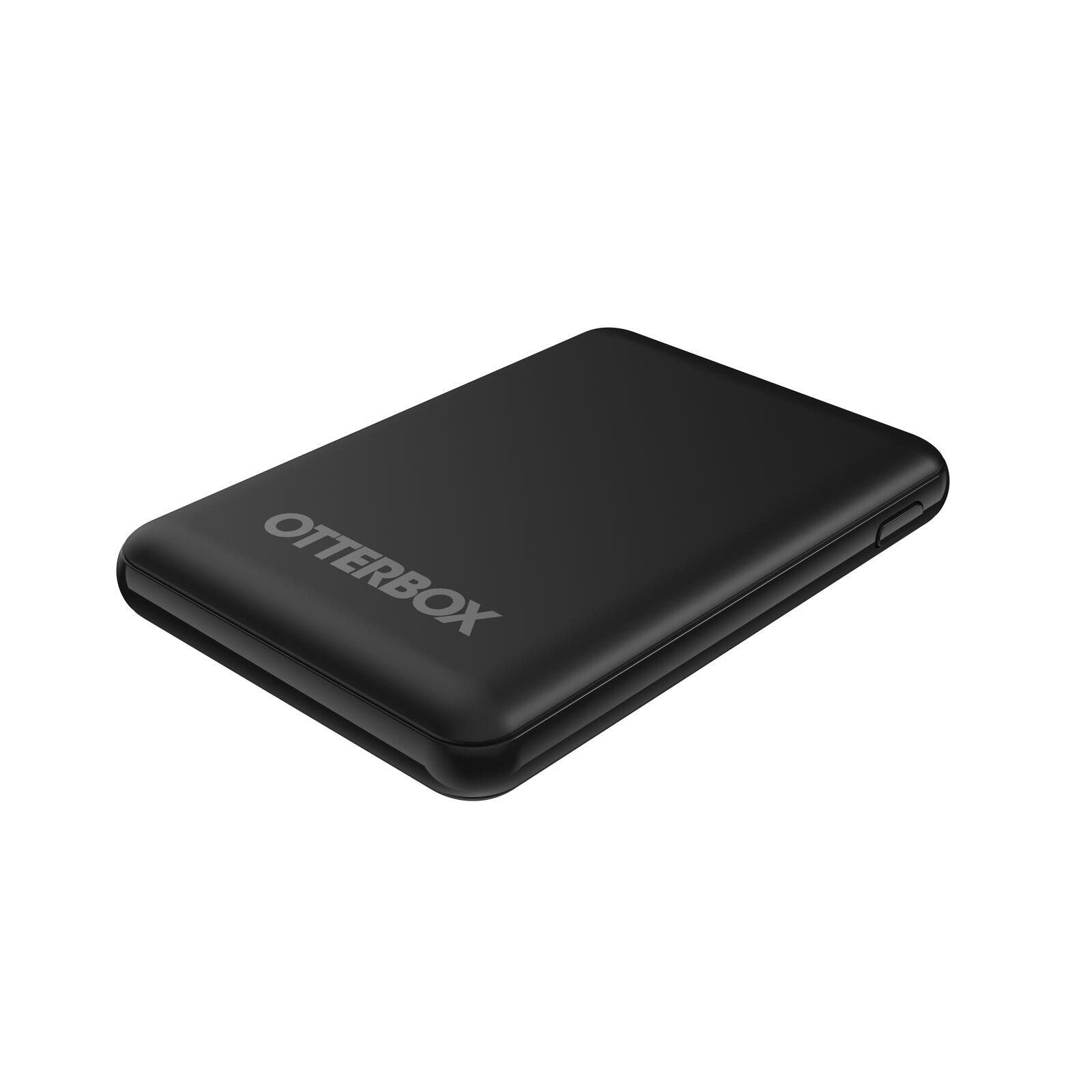 OtterBox 5.000 mAh Powerbank mit Universal USB-Kabel (Schwarz)