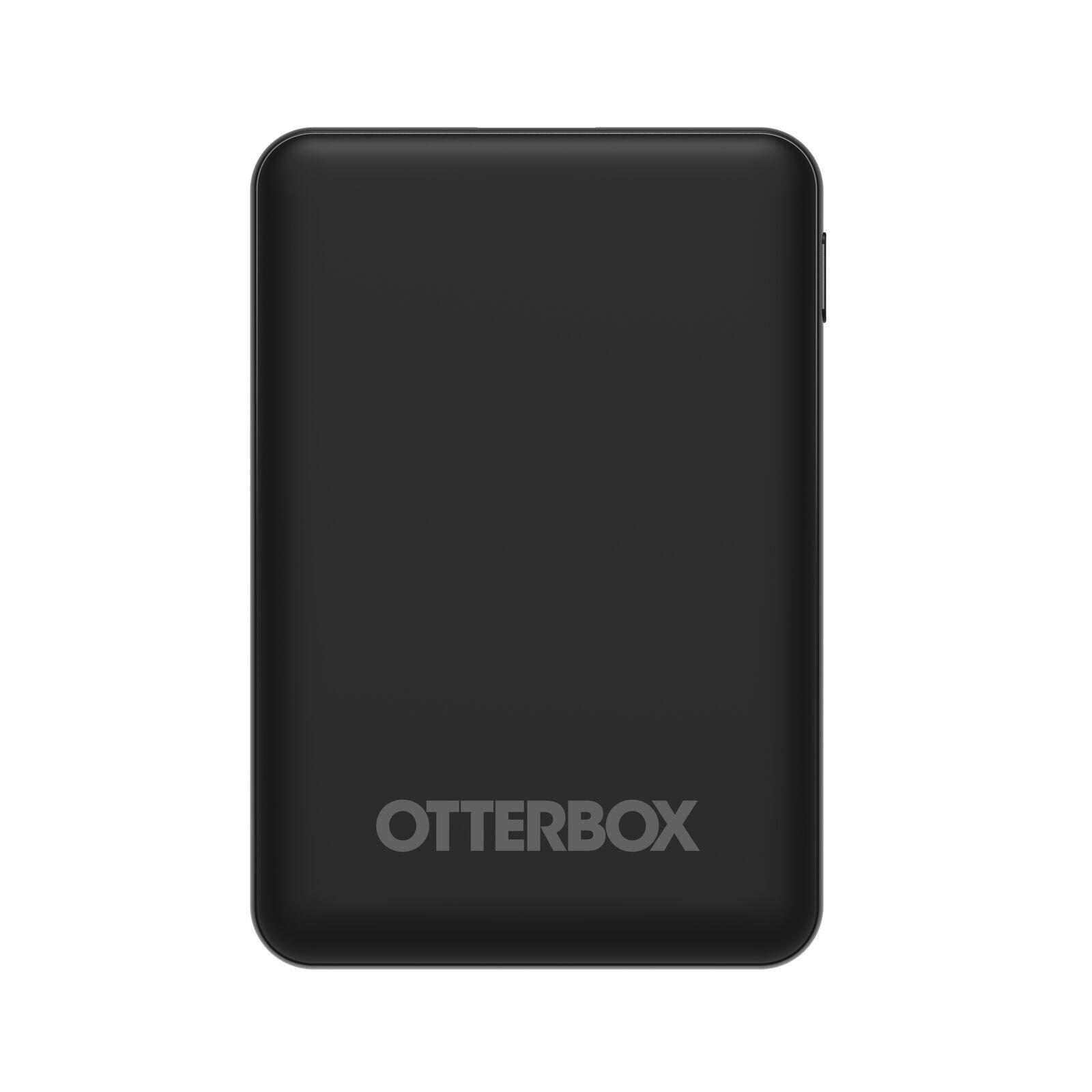 OtterBox 5.000 mAh Powerbank mit Universal USB-Kabel (Schwarz)