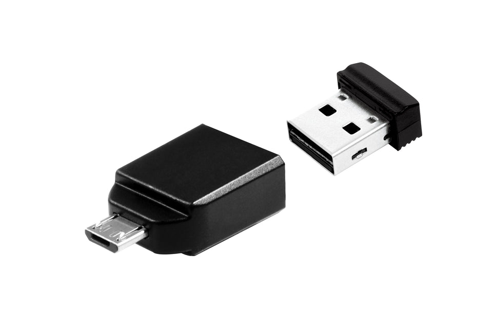 Clé USB 16 Go Verbatim 2.0 Store'n Stay + Adaptateur OTG au détail