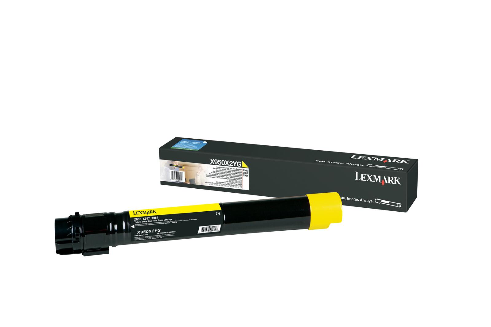 Lexmark Original Toner Standard Variante - X950 gelb 22.000 Seiten (X950X2YG)