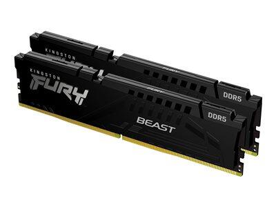Kingston FURY™ Beast DDR5 Speicher 128GB 5600MT/s CL40 DIMM (2er-Kit) Schwarz