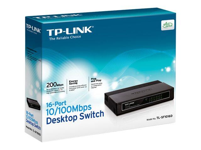 TP-LINK TL-SF1016D 16-Port 100MBit/s Switch