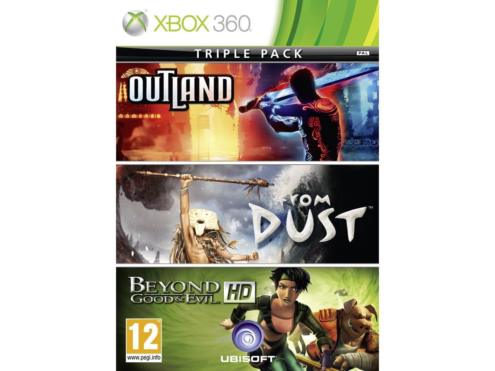 Beyond Good and Evil/Outland/From Dust - Microsoft Xbox 360 - Action - PEGI 12