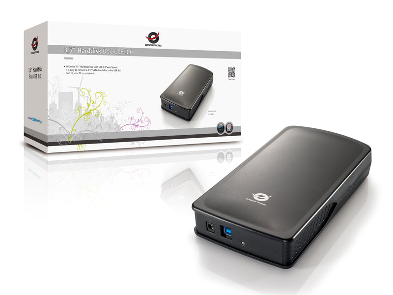 CONCEPTRONIC HDD Gehдuse 3.5" SATA I-III HDD/SSD USB 3.2  sw ext