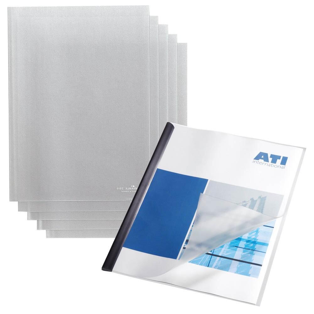 DURABLE Klemmschienenhüllen DIN A4 transparent genarbt 0,12 mm - 50 Stück