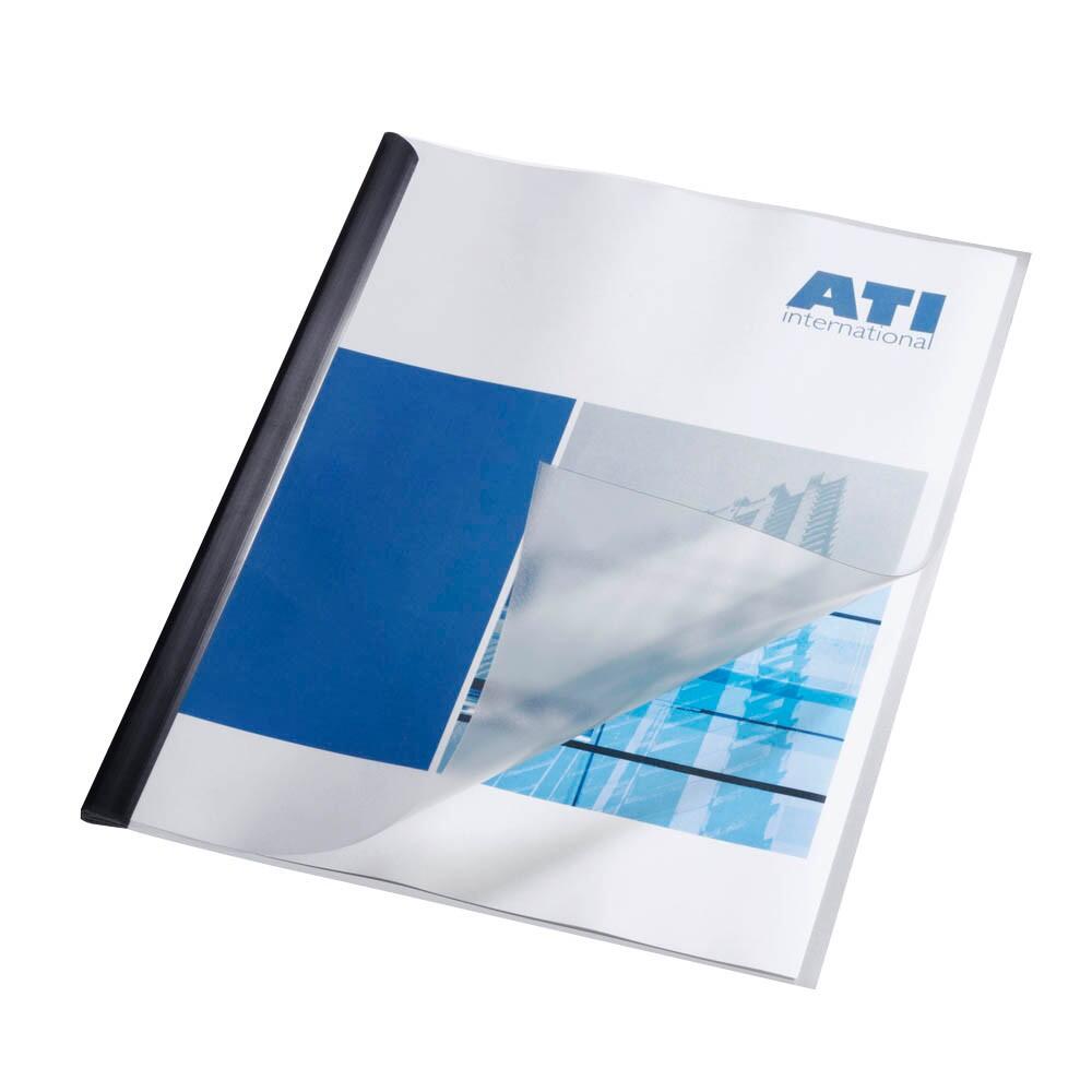 DURABLE Klemmschienenhüllen DIN A4 transparent genarbt 0,12 mm - 50 Stück