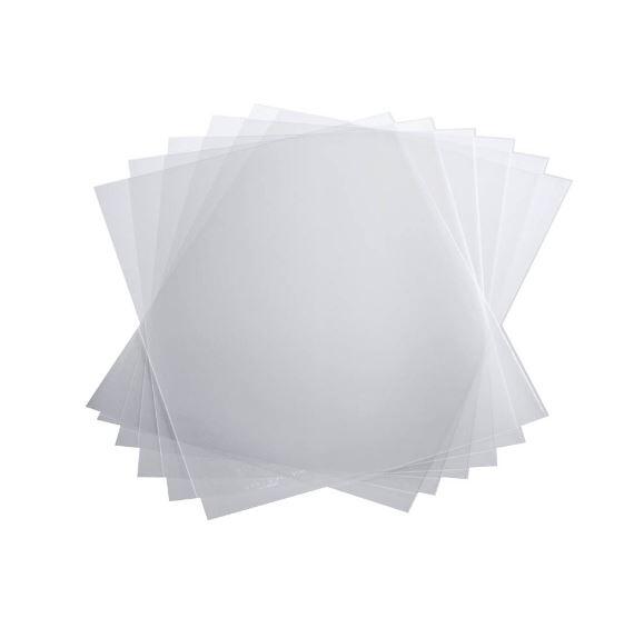 DURABLE Klemmschienenhüllen DIN A4 transparent genarbt 0,12 mm - 50 Stück